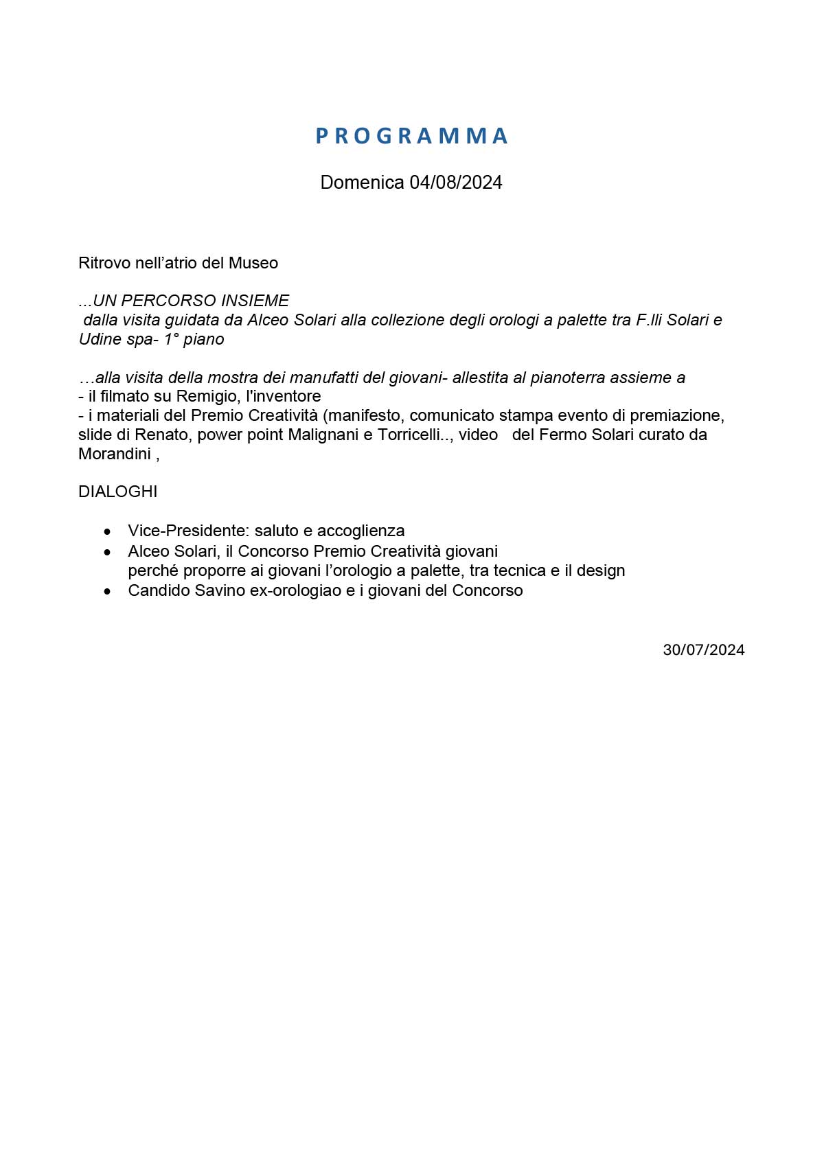 2024 08 04 Programma